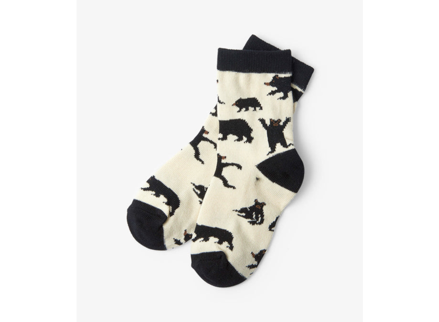 Bears on Natural Socks