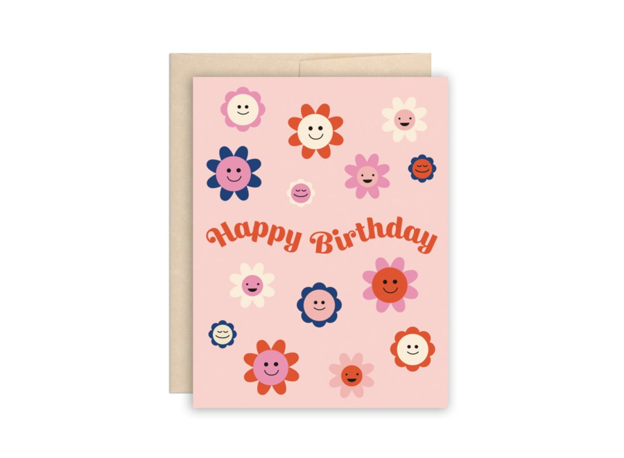 Pink Retro Flower