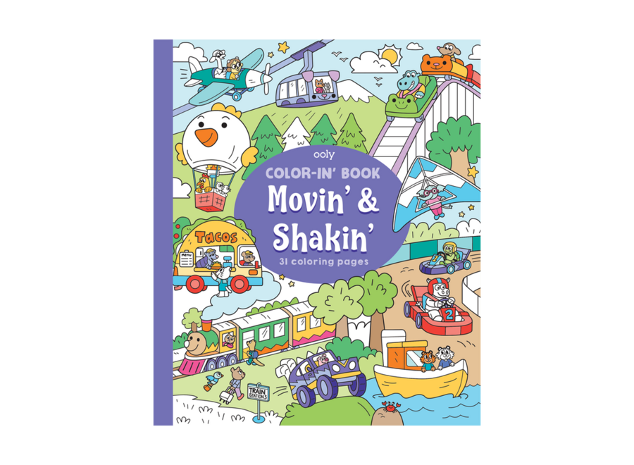 Colour-in' Book: Movin' & Shakin'