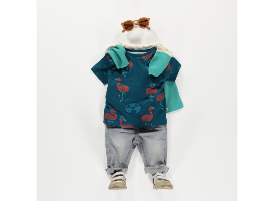 Turquoise Flamingo t-shirt