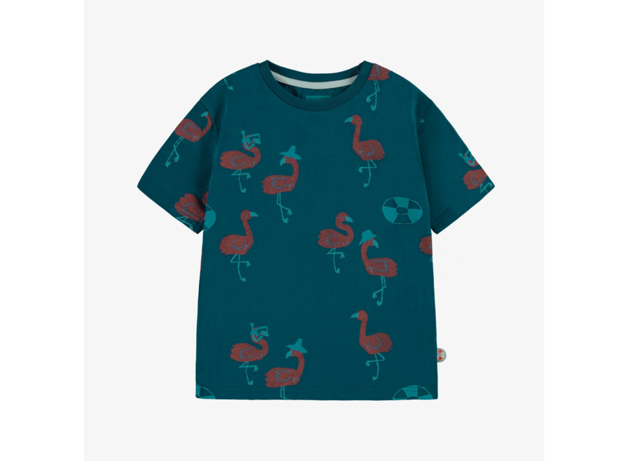 Turquoise Patterned t-shirt