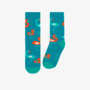 Turquoise Flamingo Socks child