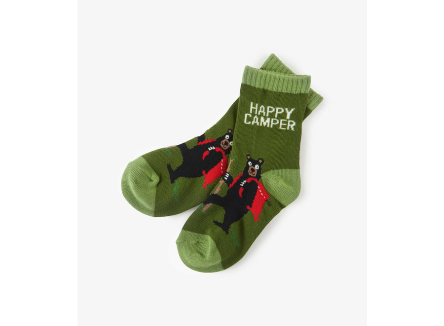 Happy Camper Kids Crew Sock