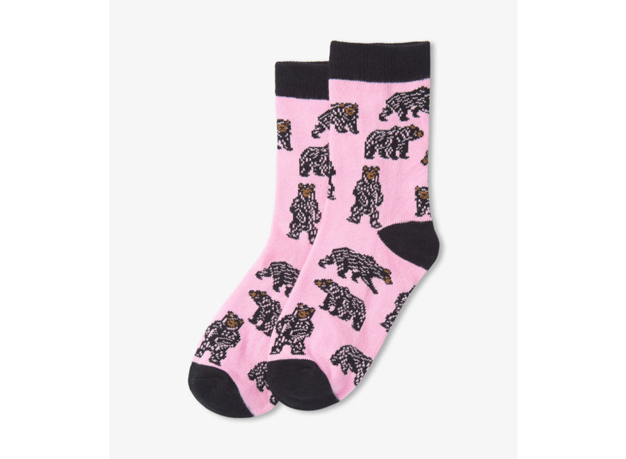 Wild Bears Kids Crew Socks