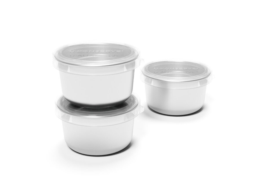 Stainless steel dip containers