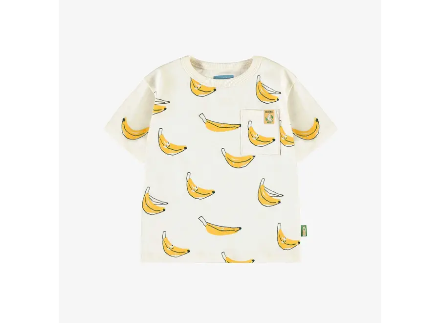 Cream t-shirt with banana print baby