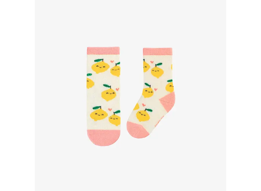Cream socks baby