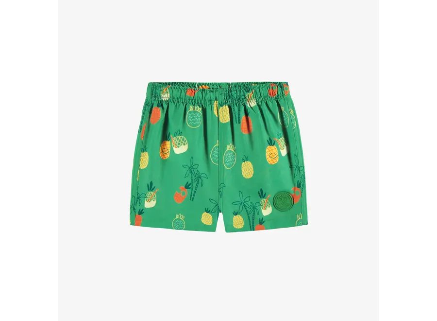 Green swim shorts baby
