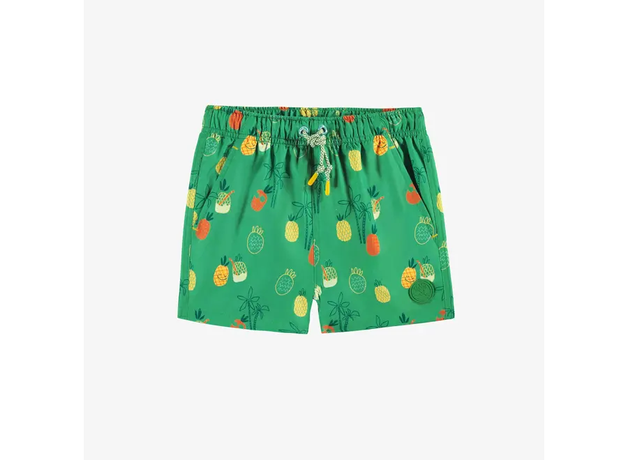 Green swim shorts