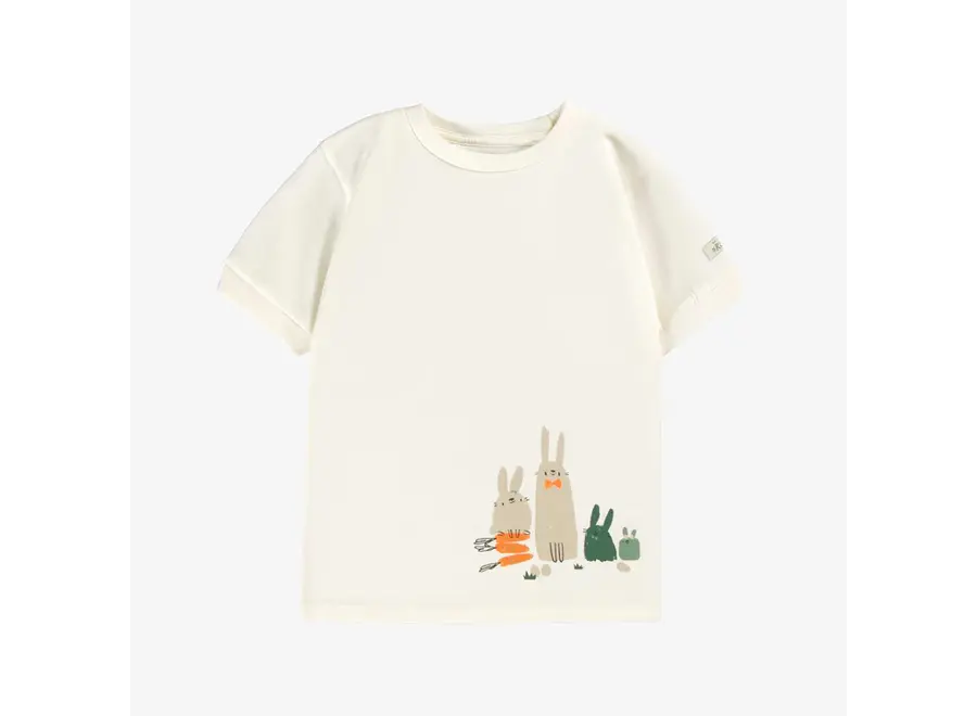 Cream & Green Printed Pajama child