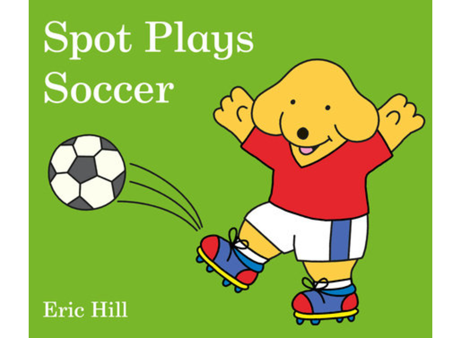 Spot plays soccer