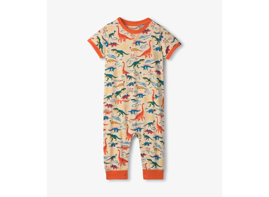Happy Dino Jersey Romper