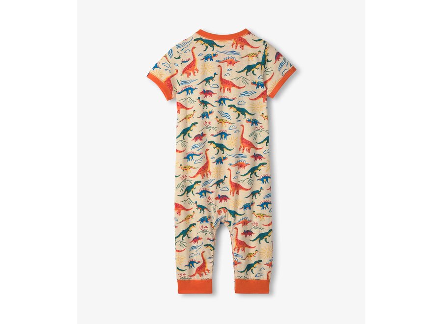 Happy Dino Jersey Romper