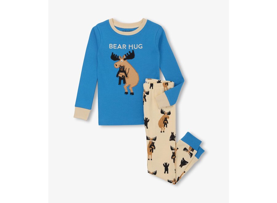 Moose Bear Hug Kids Pajama Set "Revelstoke, BC"