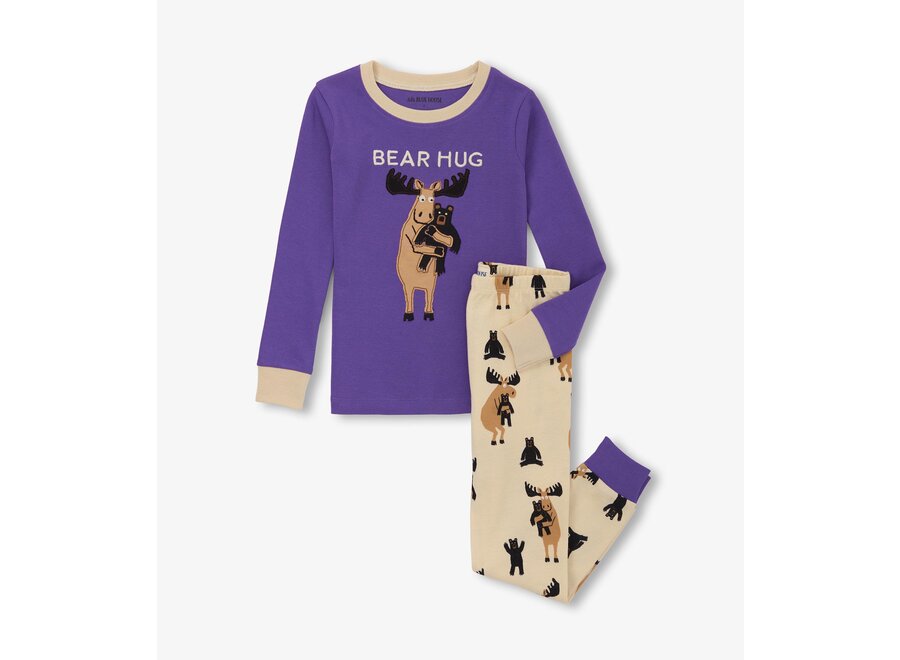 Moose Bear Hug Kids Pajama Set "Revelstoke, BC"