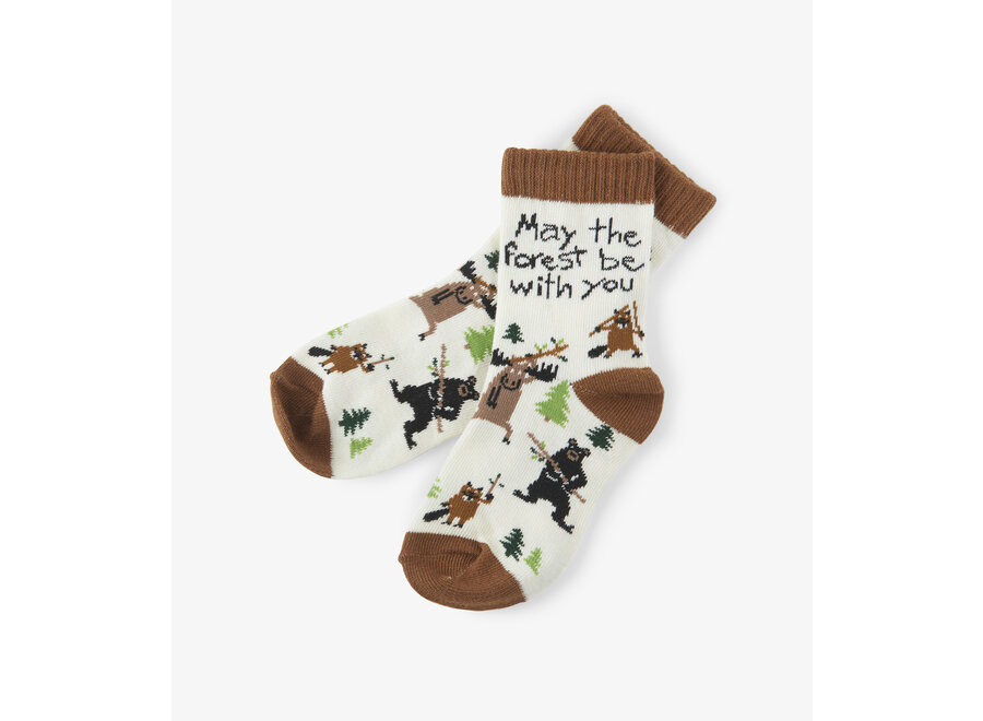 May The Forest Be With You Kids Crew Socks