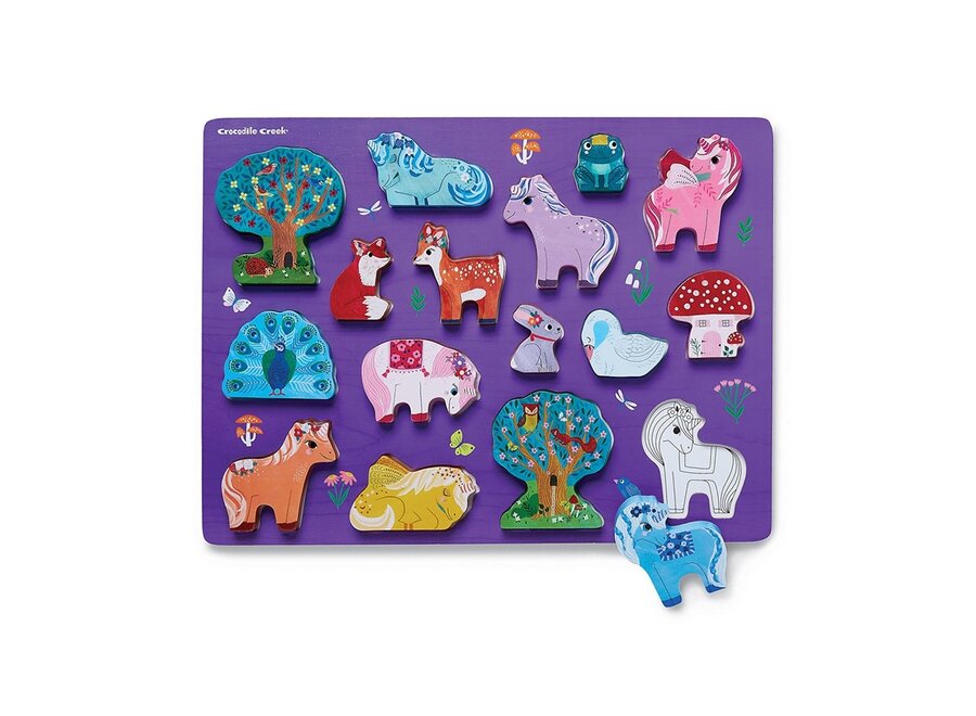 16 pc  wood puzzle
