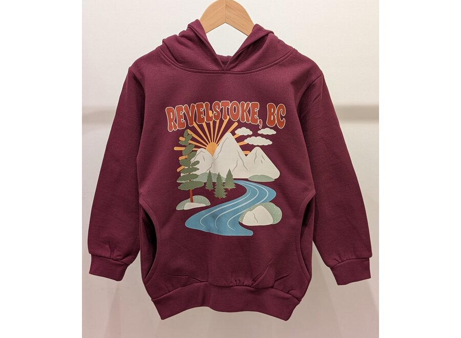 Youth "Retro Mountain Revelstoke, BC" Hoodie