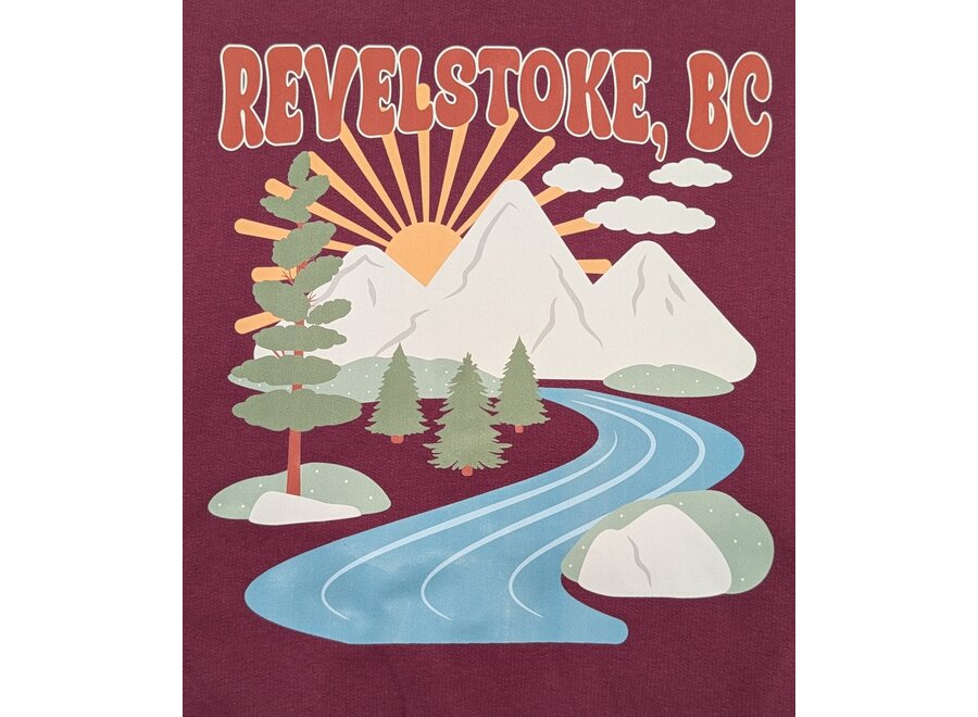 Youth "Retro Mountain Revelstoke, BC" Hoodie