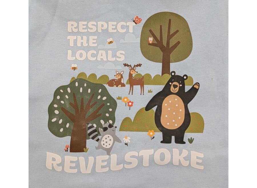Infant Onesie "Respect the Locals Revelstoke"