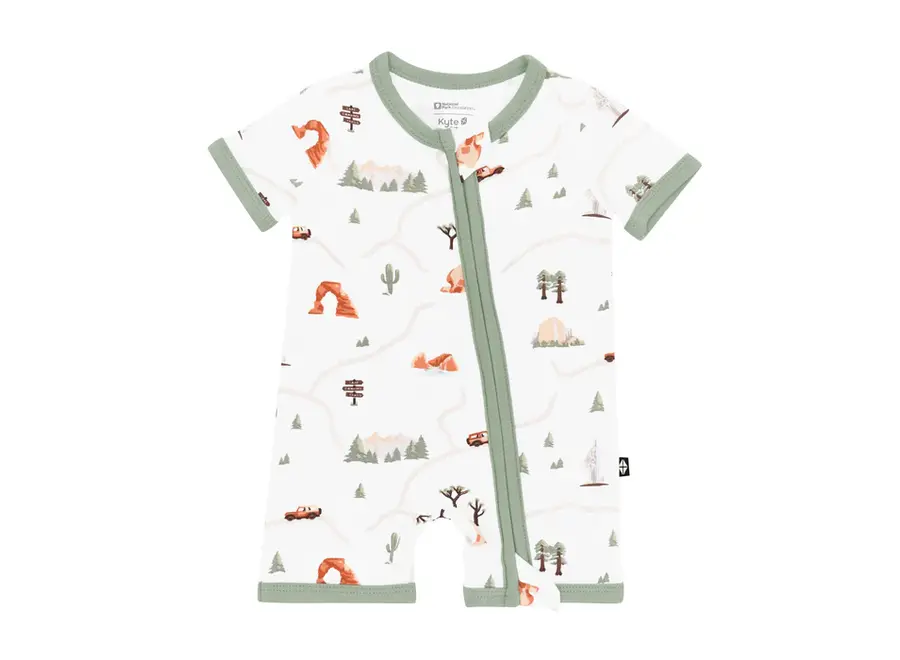 Zippered Shortall Romper