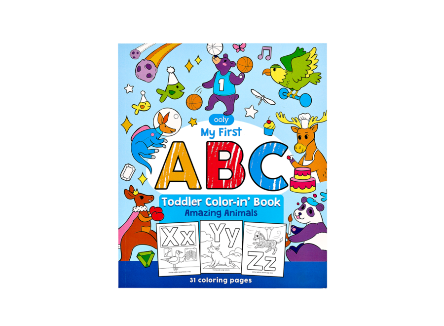 My First ABC: Toddler Color-in’ Book - Amazing Animals