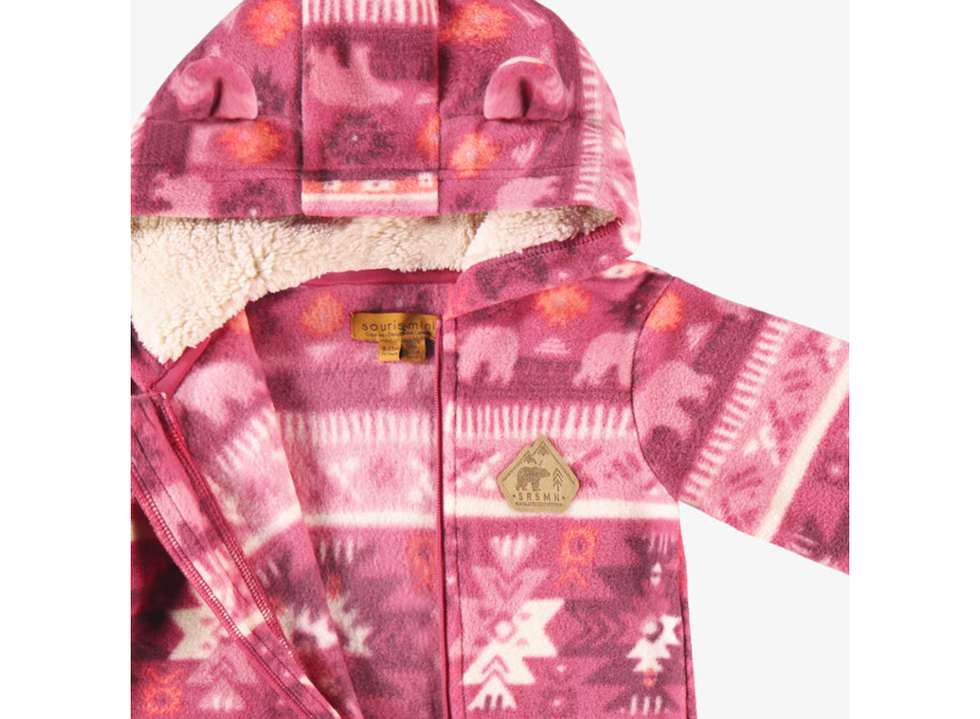Polar Pattern Fleece One-Piece