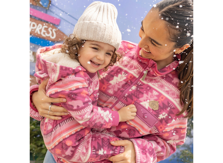 Polar Pattern Fleece One-Piece