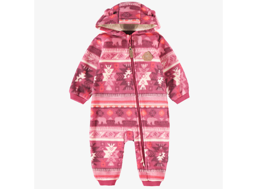 Polar Pattern Fleece One-Piece