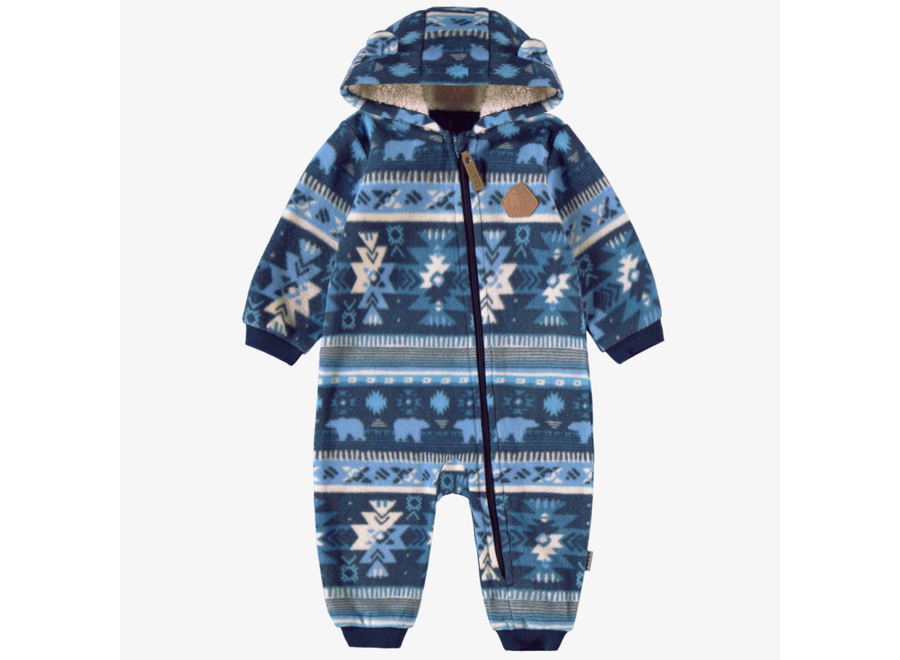 Polar Pattern Fleece One-Piece