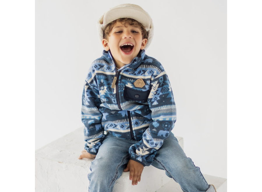 Polar Pattern Fleece Jacket Child