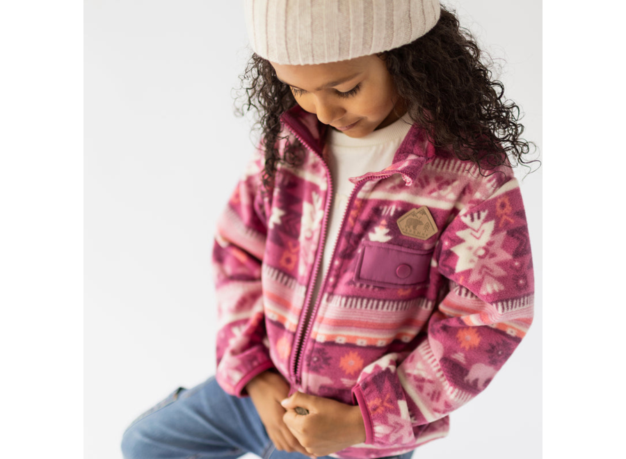 Polar Pattern Fleece Jacket Child