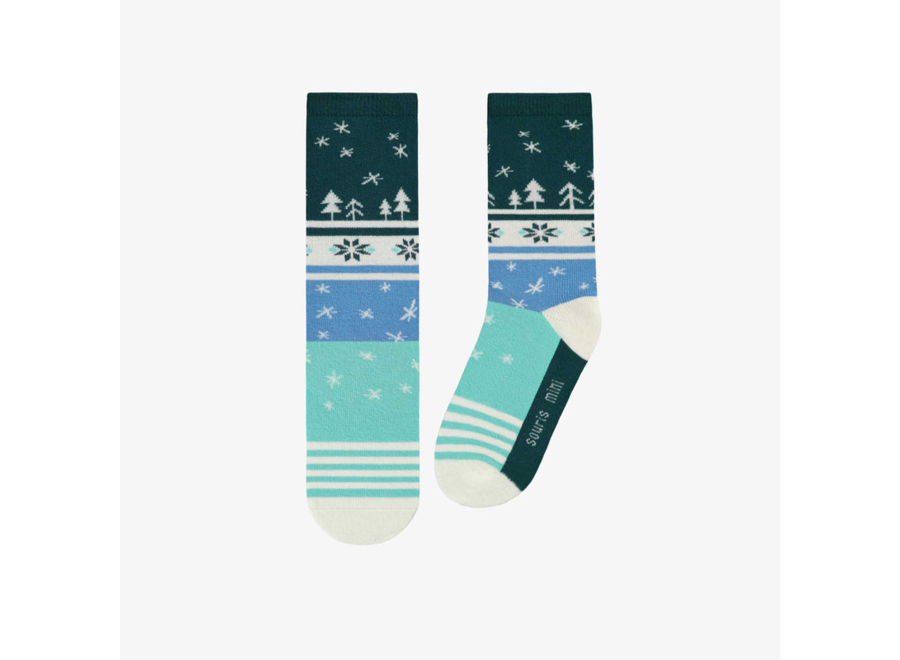 Winter Pattern Child Socks