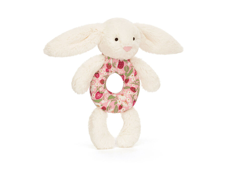 Blossom Cream Bunny Berry Ring Rattle