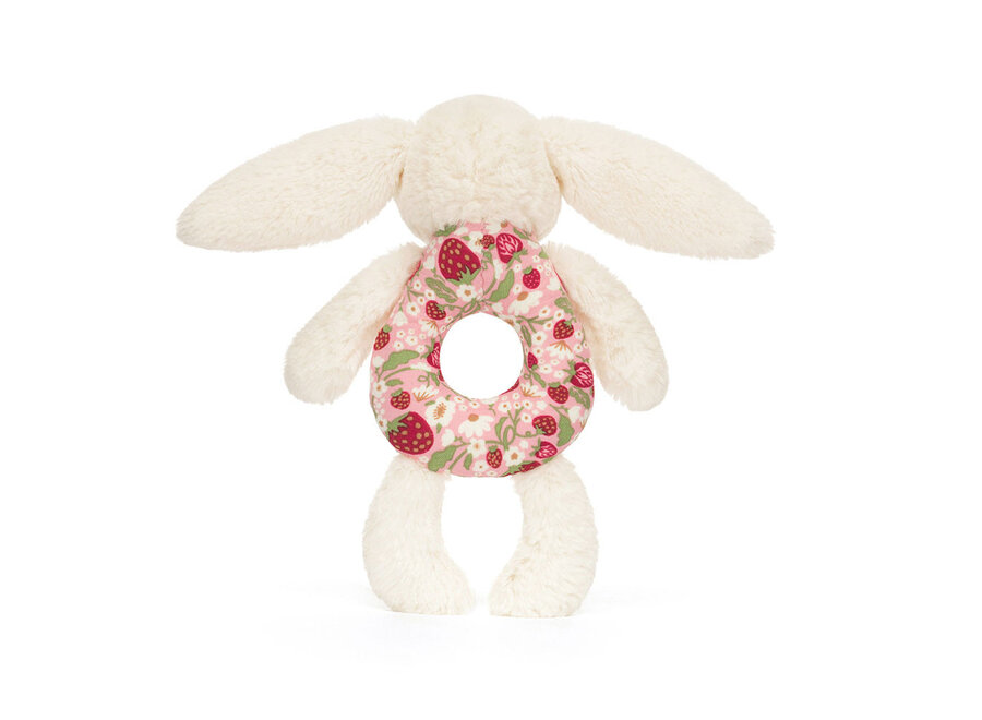 Blossom Cream Bunny Berry Ring Rattle