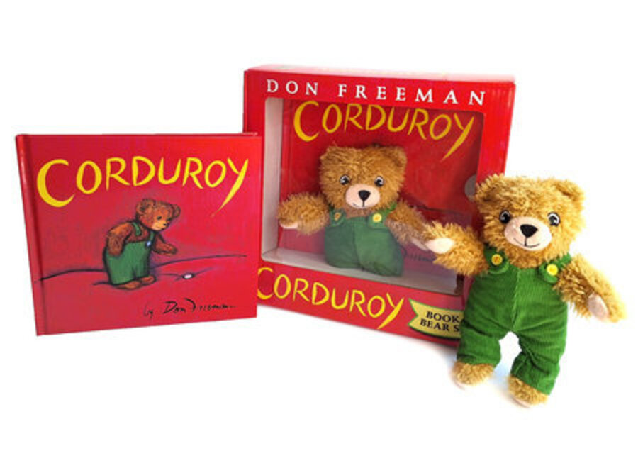 Corduroy Book And Bear Set