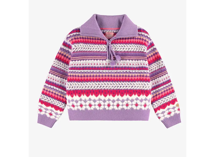 Purple Knitted Sweater, child