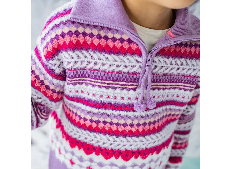 Purple Knitted Sweater, child