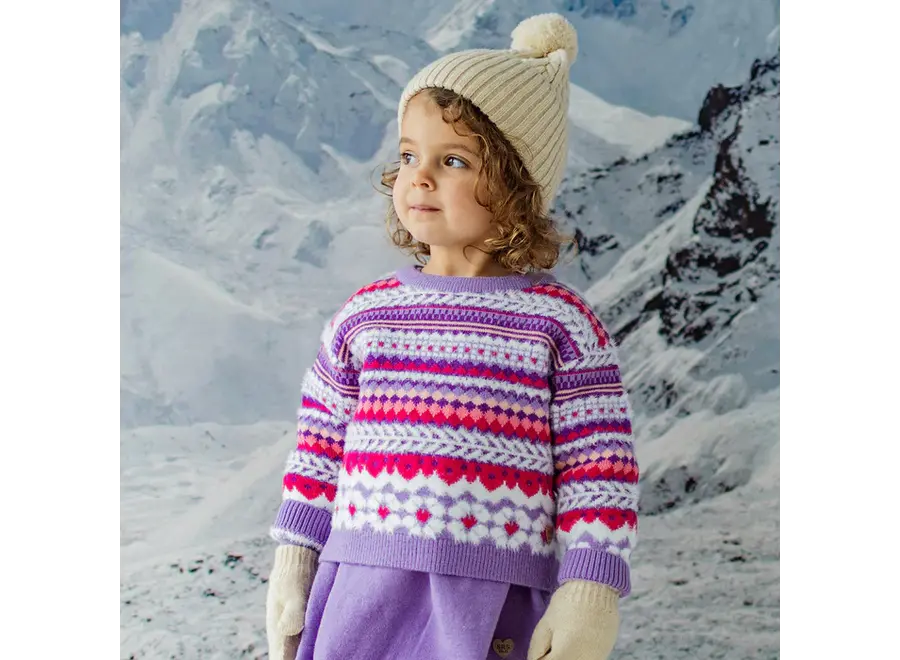 Purple Knitted Sweater, baby