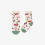 Cream Socks in Festive Pattern Baby
