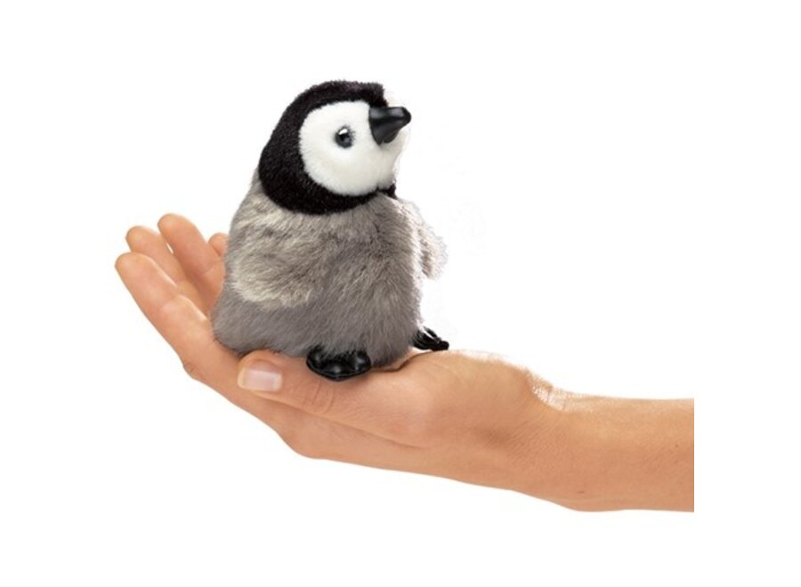Mini Baby Emperor Penguin Finger Puppet