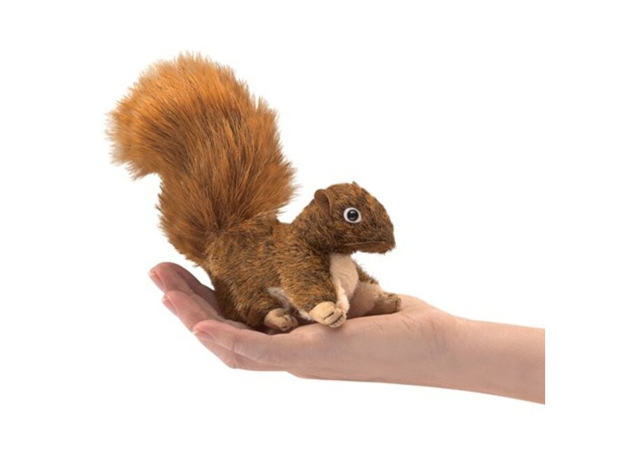 Mini Red Squirrel Finger Puppet