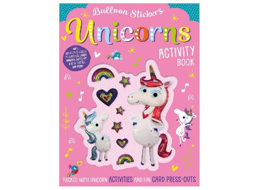 Balloon Stickers Unicorns Activity Book