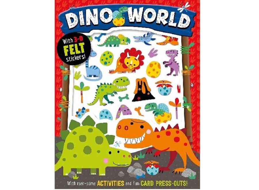 Dino World with 3D Felt Stickers