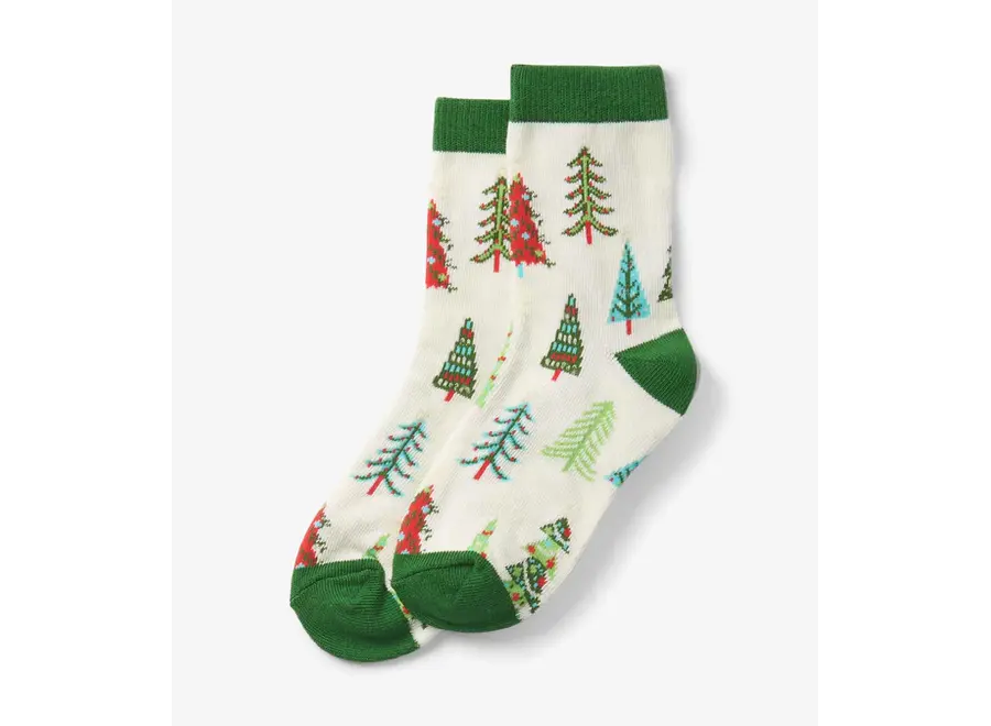 Christmas Tree Kids Crew Sock