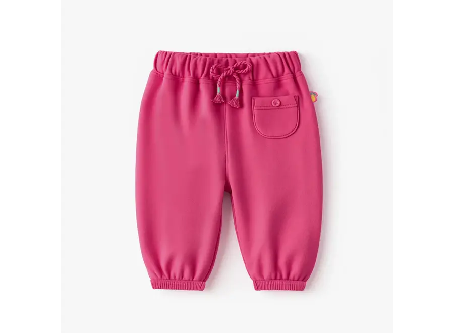 Dark Pink Jogger-Style Pant Baby