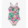 Tropical Flowers Ruched Front Swimsuit