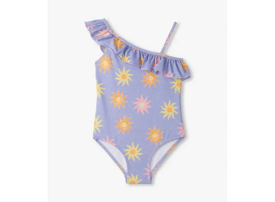 Faded Suns Ruffle Trim Swimsuit