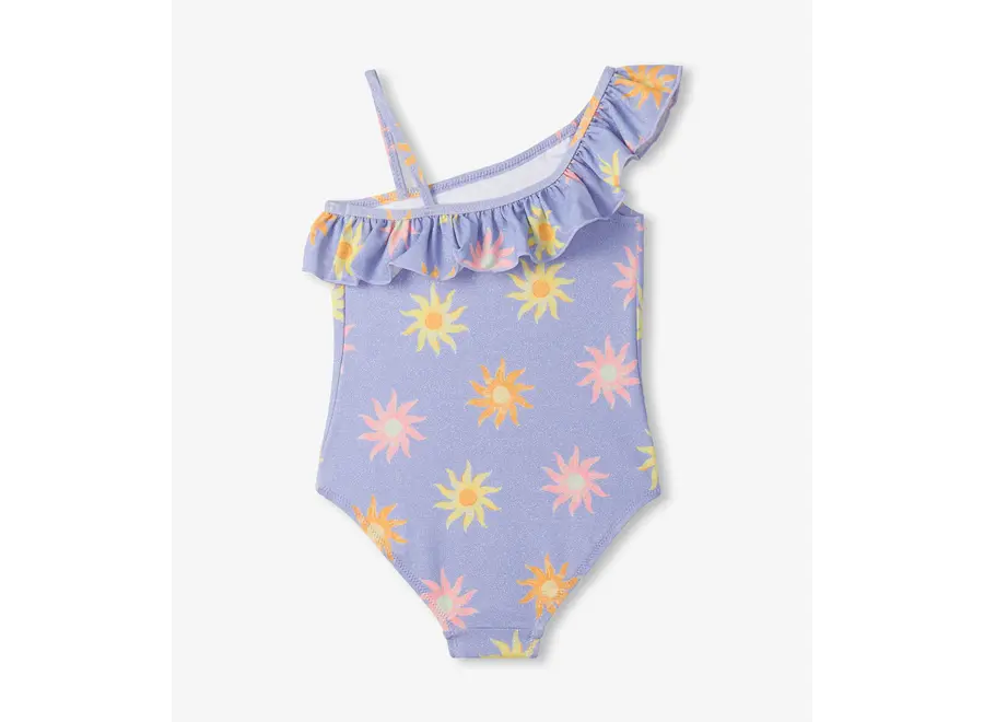 Faded Suns Ruffle Trim Swimsuit