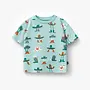 Turquoise T-Shirt with Western Motifs Baby